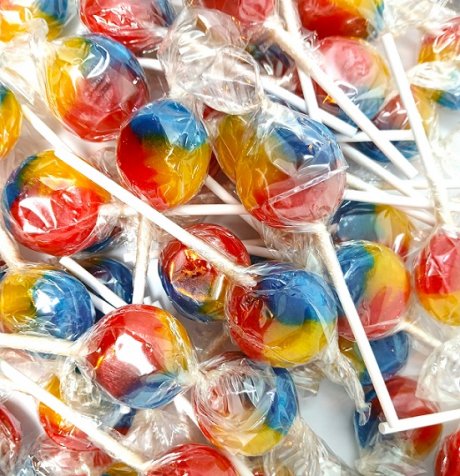 Jumbo Tutti Frutti Lollies (Wrapped) Jumbo Tutti Frutti Lollies (Wrapped)